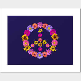 Flower Peace Sign Posters and Art